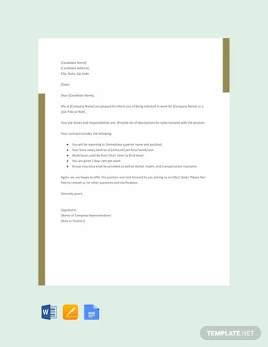 free-agency-offer-letter-template