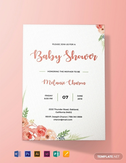 free baby shower invitation template 440x570