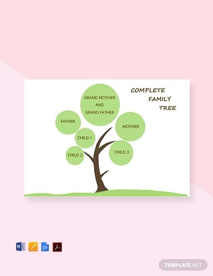 free complete family tree template