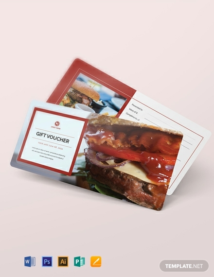 free fast food gift voucher template
