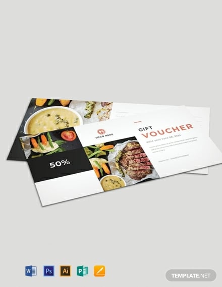 free food gift voucher template