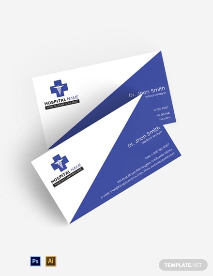free healthcare business card
