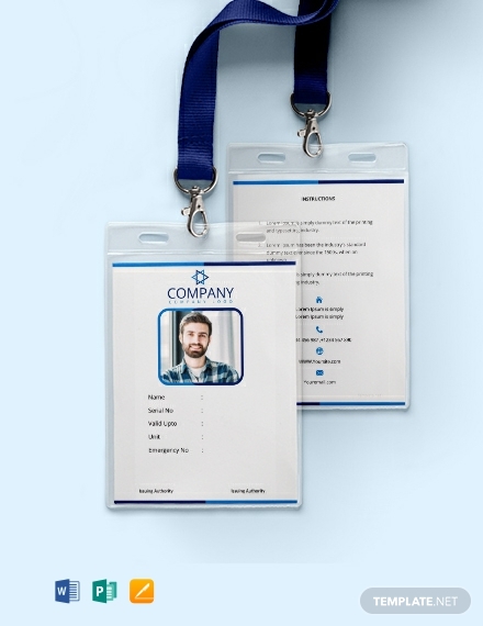 free office blank id card template 440x570