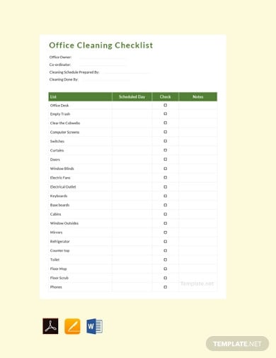 free-office-cleaning-schedule-template