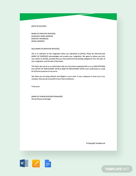 13 Relieving Letter Templates In Pdf Free Premium Templates