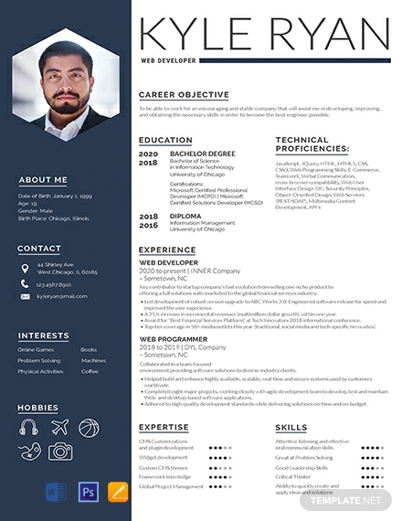 free-web-developer-resume