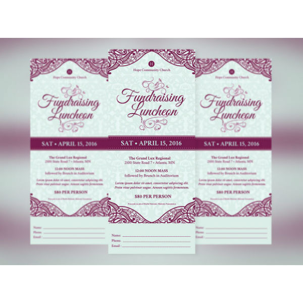 fundraising-luncheon-ticket-template