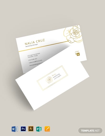 gold business card template