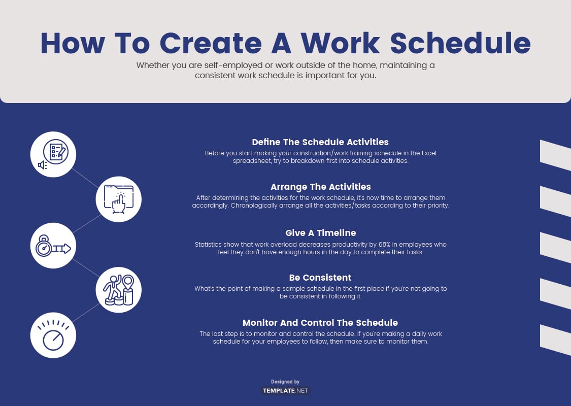 work schedule template