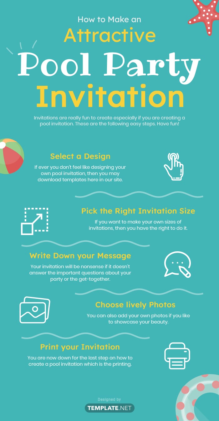 pool party invitation template