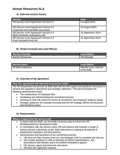 11  Recruitment Agency Service Level Agreement Templates in PDF MS Word
