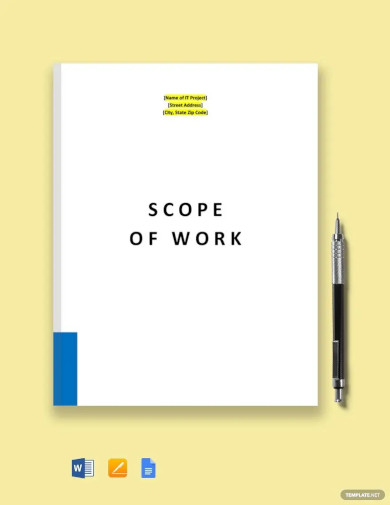it audit scope of work template