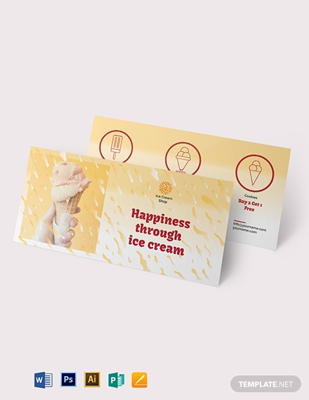 ice cream coupon template
