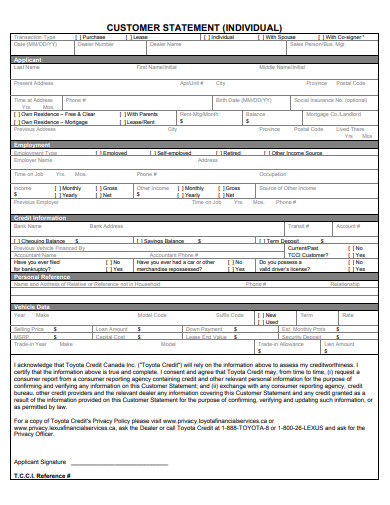 11+ Customer Statement Templates in PDF | XLS | DOC | Free & Premium ...