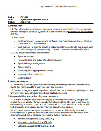 FREE 11+ System Policy Templates in PDF | MS Word