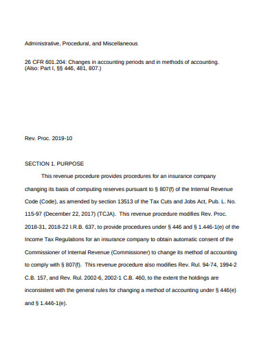10+ Revenue Procedure Templates in PDF | DOC