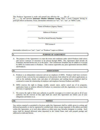 insurance-sub-producer-agency-agreement-template