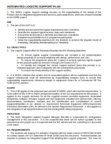 7+ Logistics Plan Templates in PDF | MS Word | Google Docs | Pages