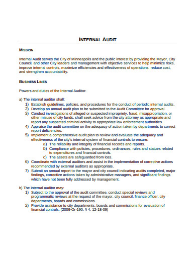11+ Internal Audit Budget Templates in PDF | DOC