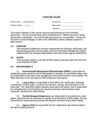 internal-audit-lead-schedule-template