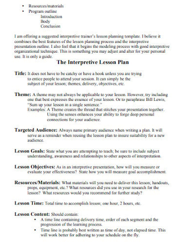 interpretive-trainer-lesson-plan