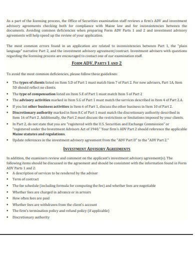 investment advisory agreement template in pdf