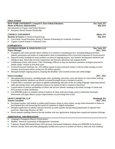 investment-banking-research-resume