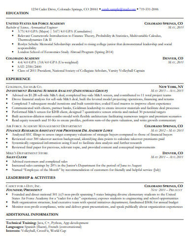 investment-banking-summer-analyst-resume