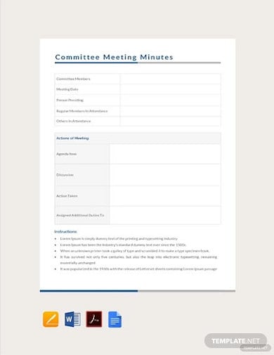 investment committee meeting minutes template
