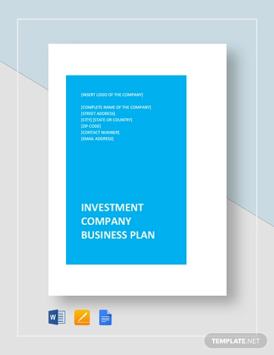 investment-company-business-plan-template