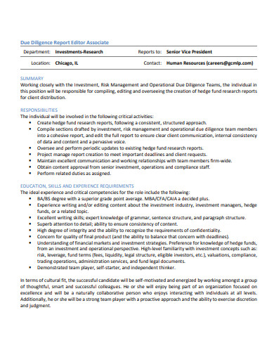 11-investment-due-diligence-report-templates-in-pdf-doc