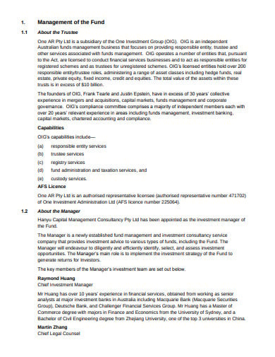 11+ Investment Information Memorandum Templates in PDF ...