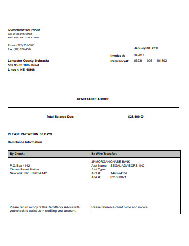 3+ Investment Invoice Templates in PDF