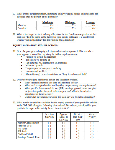 investment management proposal template in doc