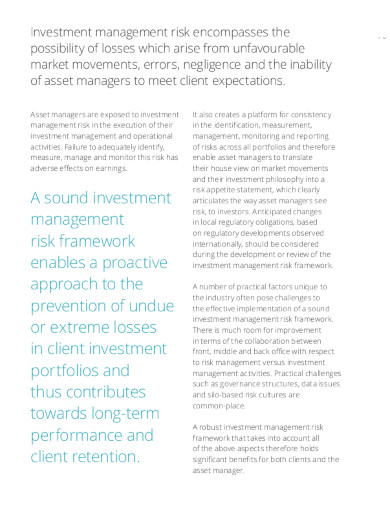 investments risk management framework