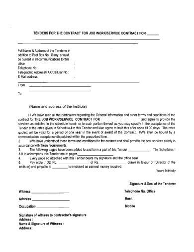 job-agency-service-contract-template