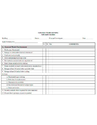laboratory-safety-audit-checklist