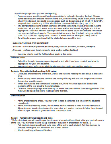 11+ Language Lesson Plan Templates in DOC | PDF