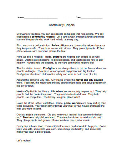 librarian lesson plan community helpers template