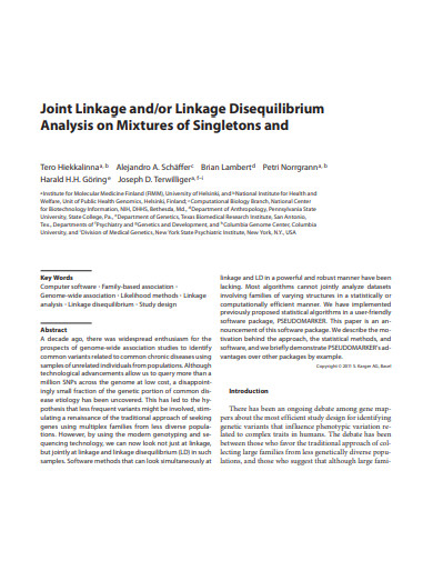 linkage disequilibrium analysis on mixtures