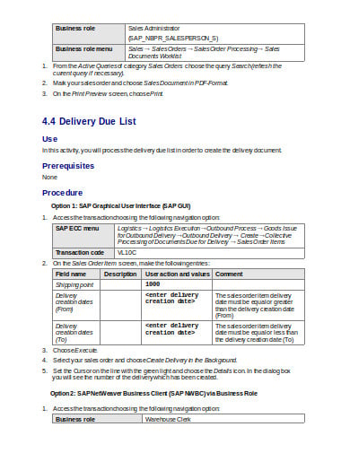 logistics delivery note in doc