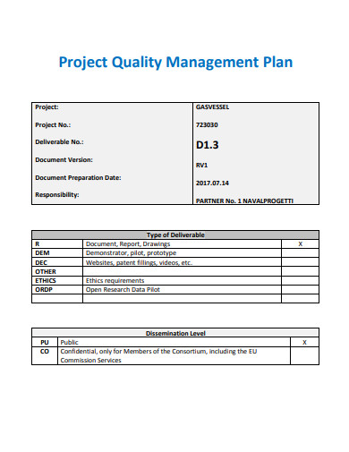 8+ Logistics Quality Control Plan Templates in PDF | MS Word | MS excel