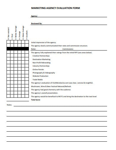 marketing-agency-evaluation-form-template