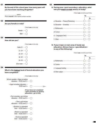 mathematics teacher appreciation questionnaire