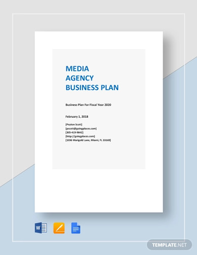 media agency business plan template