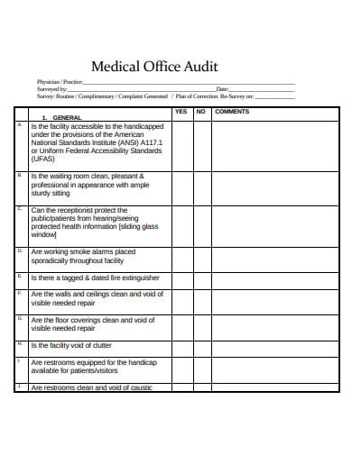 medical-record-office-audit-form-simple