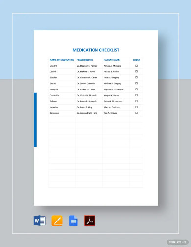 11 Medication Audit Checklist Templates In Pdf Doc Free And Premium