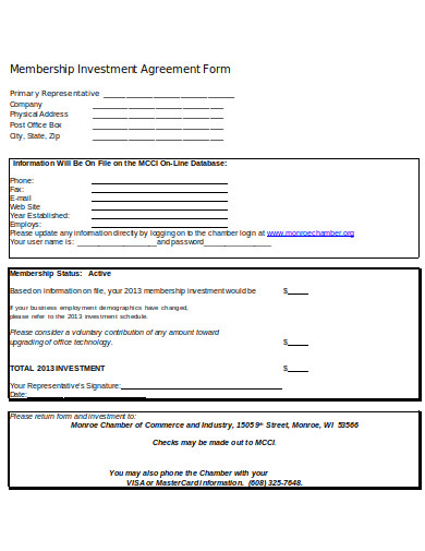 membership-investment-agreement-form-in-doc
