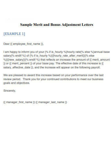 merit-and-bonus-adjustment-letters