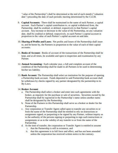 model investment club houston chapter agreement template